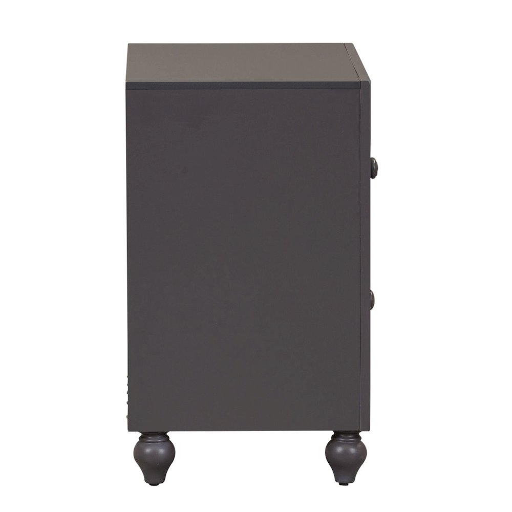 Cottage View Night Stand in Dark Gray