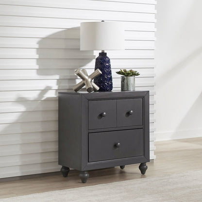 Cottage View Night Stand in Dark Gray