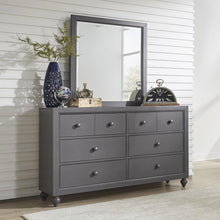 Cottage View Dresser & Mirror in Dark Gray