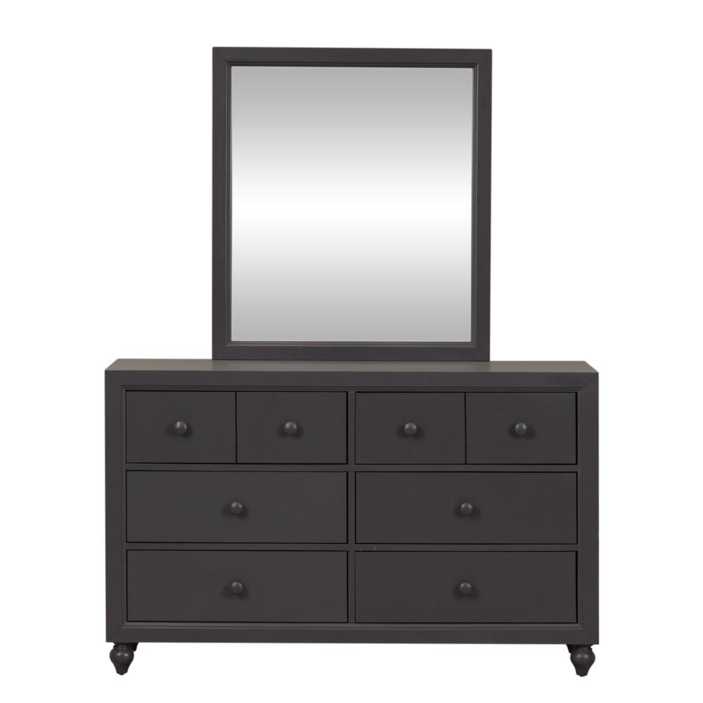 Cottage View Full Panel Bed in Dark Gray