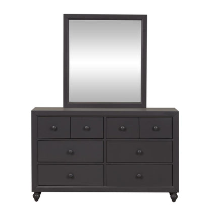 Cottage View Full Panel Bed in Dark Gray