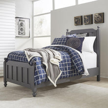 Cottage View Twin Panel Bed in Dark Gray