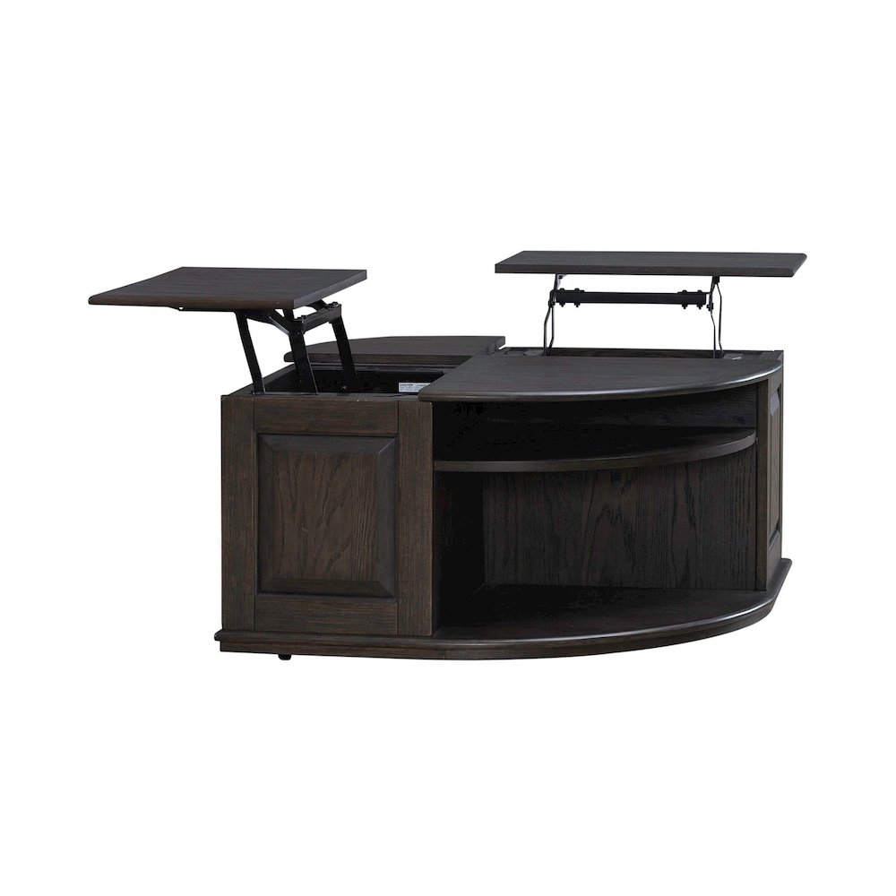 Wallace Cocktail Table for Living Room - Aged Oak