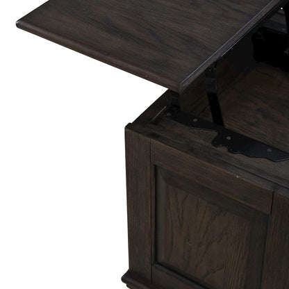 Wallace Cocktail Table for Living Room - Aged Oak