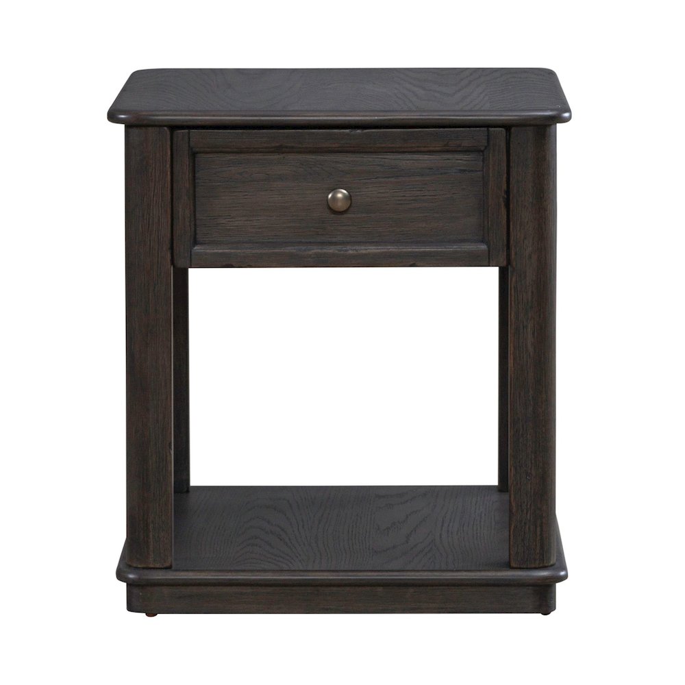Wallace End Table for Living Room - Aged Oak