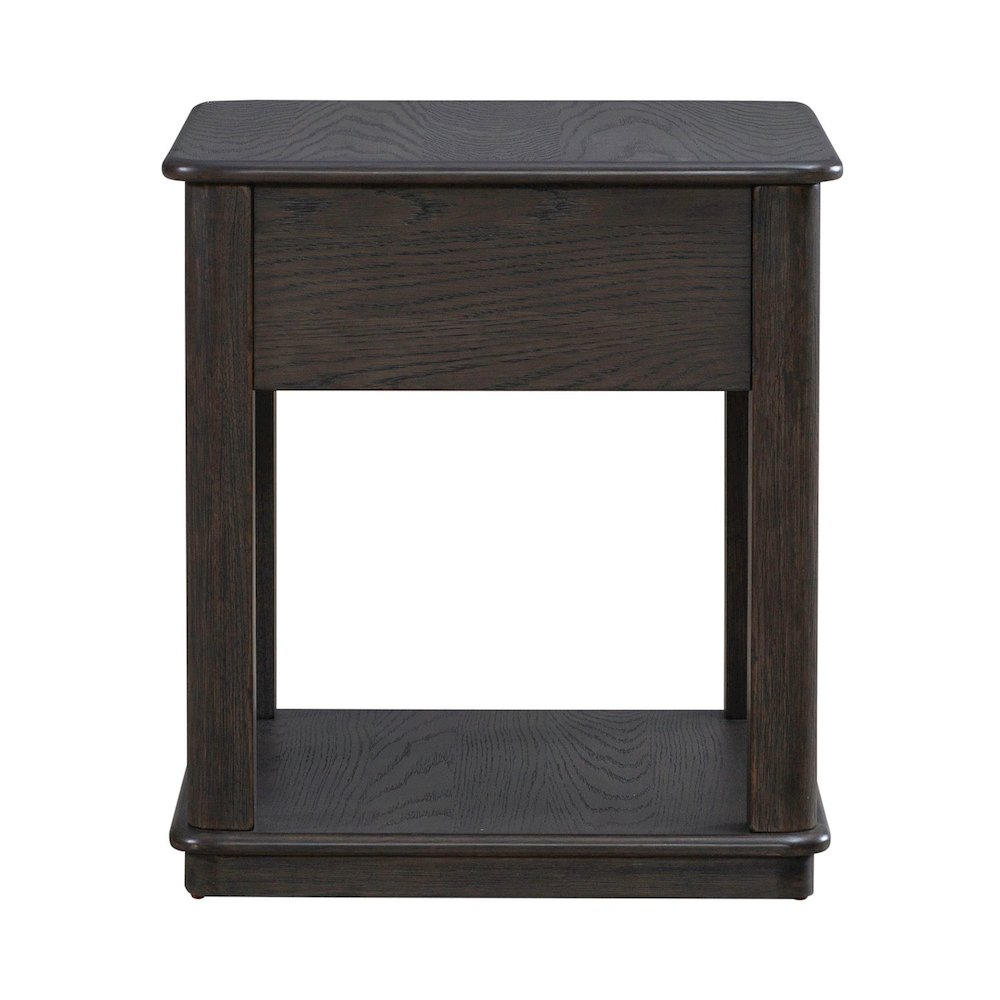 Wallace End Table for Living Room - Aged Oak