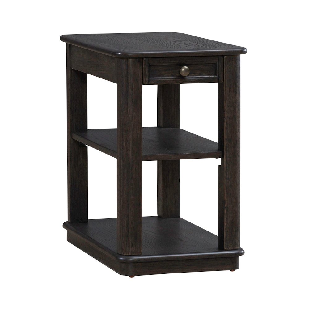 Wallace Chair Side Table for Living Room - Aged Oak
