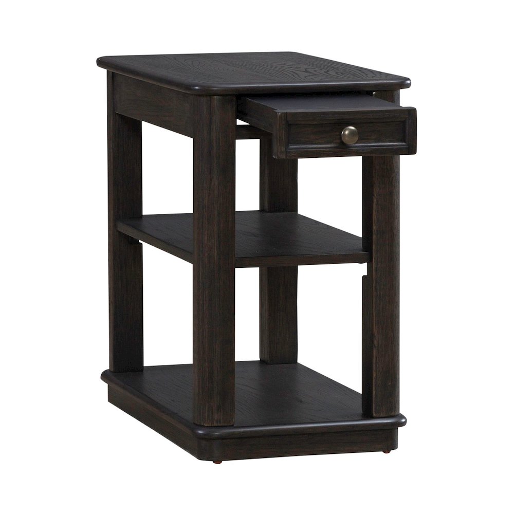 Wallace Chair Side Table for Living Room - Aged Oak