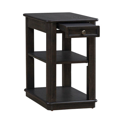 Wallace Chair Side Table for Living Room - Aged Oak