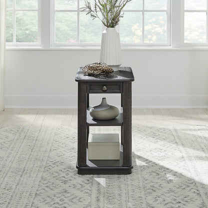 Wallace Chair Side Table for Living Room - Aged Oak