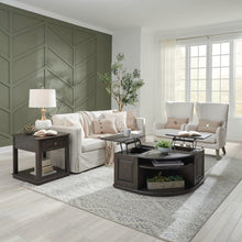 Wallace 3 Piece Set for Living Room - Cocktail Table, 2 End Tables - Aged Oak