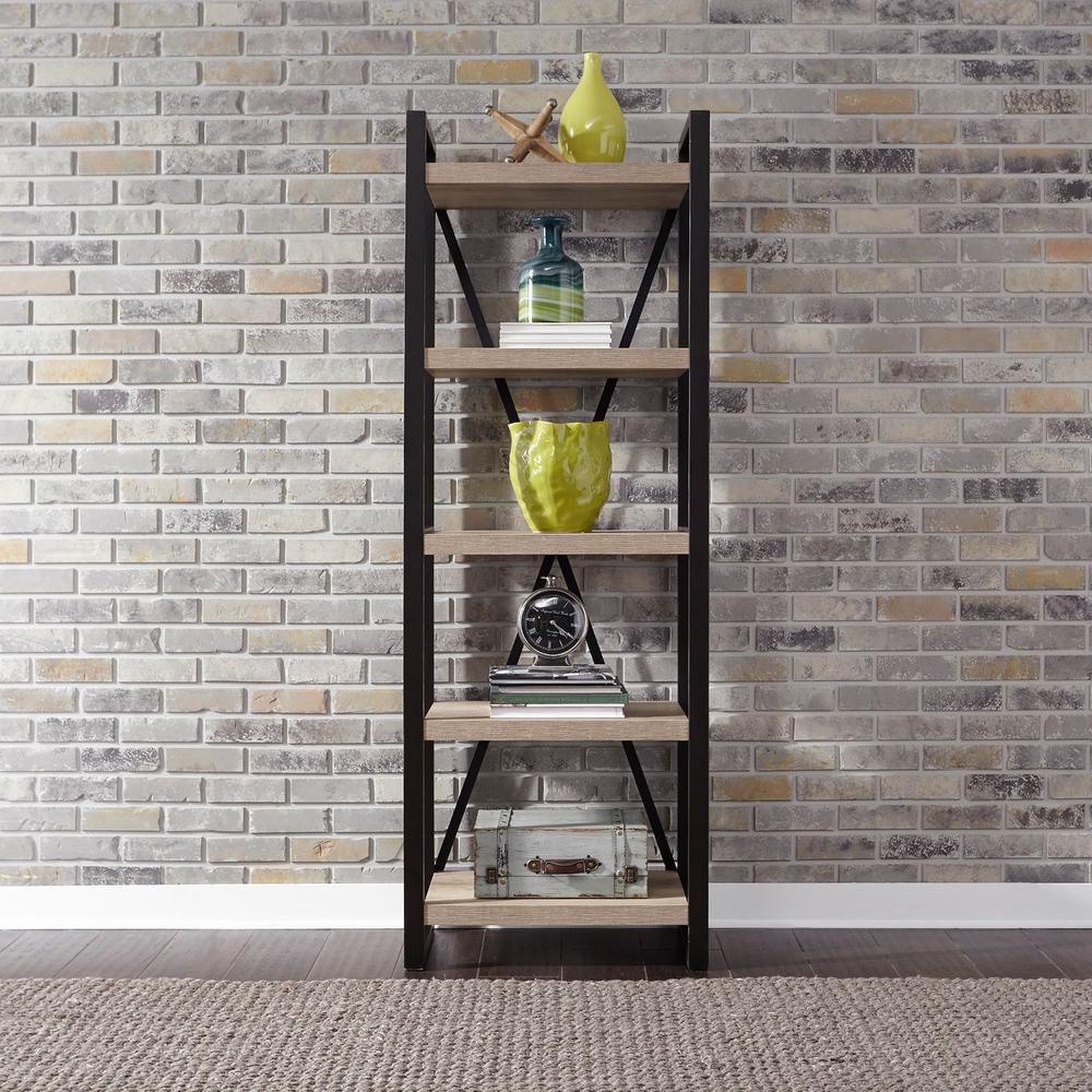Sun Valley Tall Pier Unit with Faux Metal in Sandstone