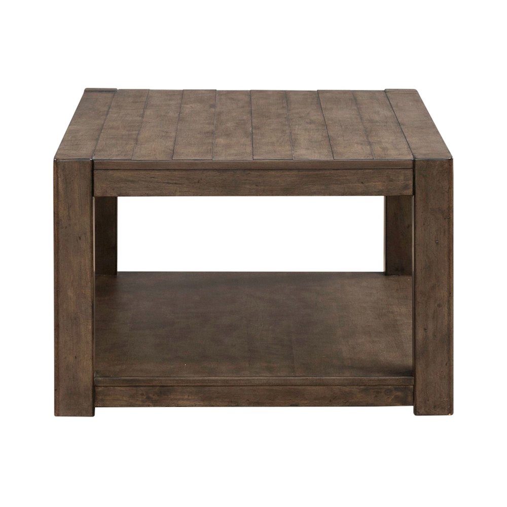 Broadmore Living Room Rectangular Cocktail Table - Cobblestone Brown