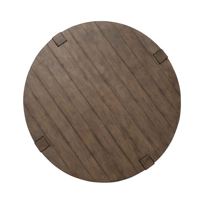 Broadmore Living Room Round Cocktail Table - Cobblestone Brown