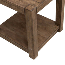 Broadmore Living Room Square Chairside Table - Cobblestone Brown