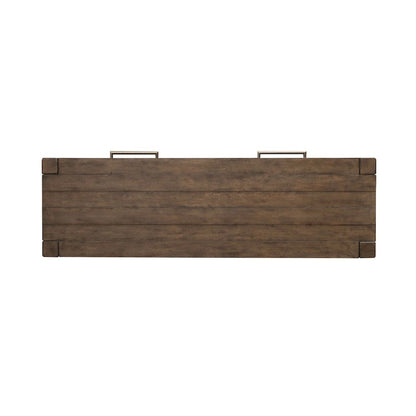 Broadmore Living Room Console Table - Cobblestone Brown