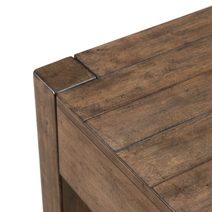Broadmore Living Room Console Table - Cobblestone Brown
