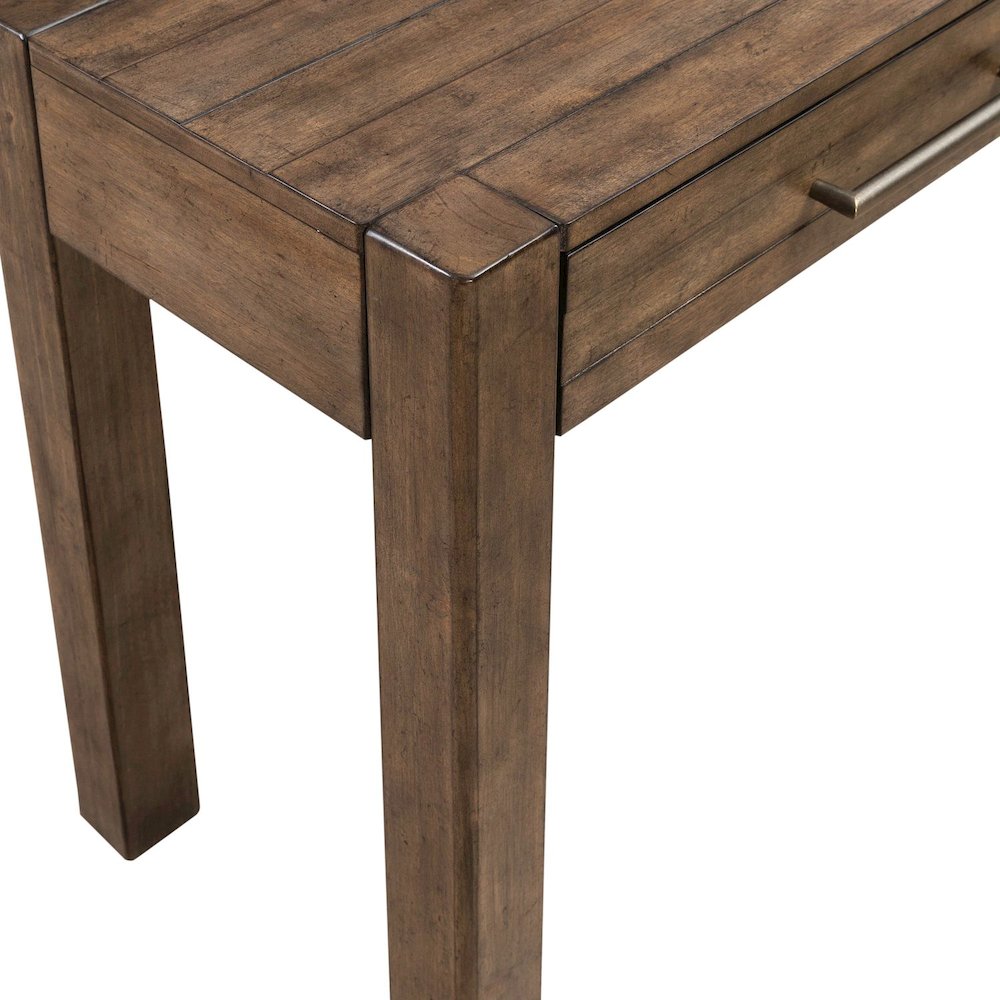 Broadmore Living Room Console Table - Cobblestone Brown