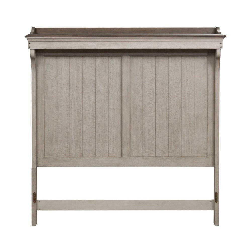 Queen Mantle Headboard Farmhouse White