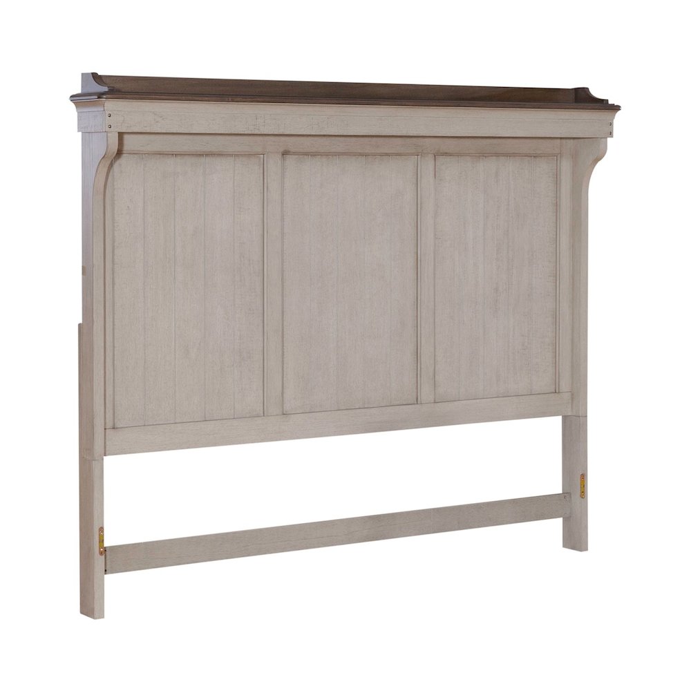 King Mantle Headboard Farmhouse White