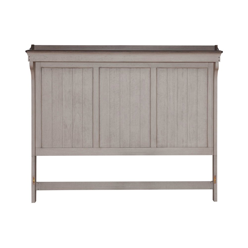 King Mantle Headboard Farmhouse White