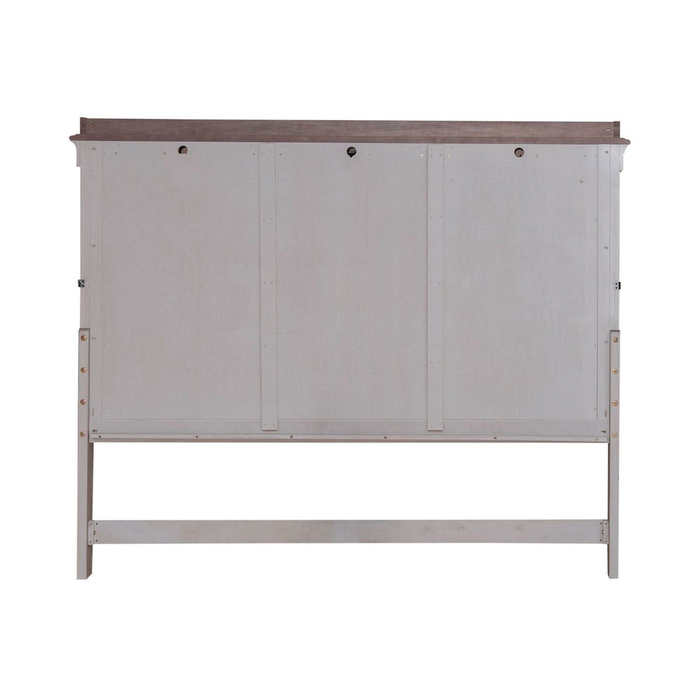 King Mantle Headboard Farmhouse White