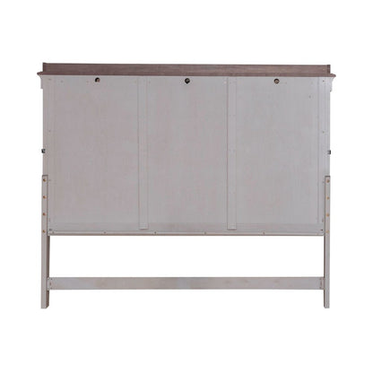 King Mantle Headboard Farmhouse White