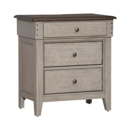 3 Drawer Night Stand w/ Charging Station -