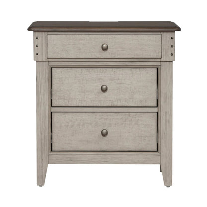 3 Drawer Night Stand w/ Charging Station -
