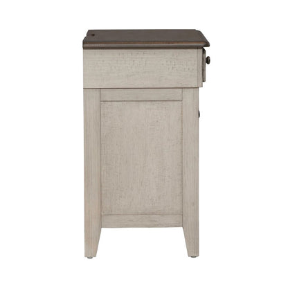3 Drawer Night Stand w/ Charging Station -