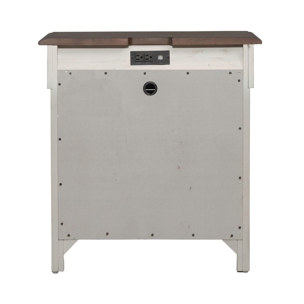 3 Drawer Night Stand w/ Charging Station -