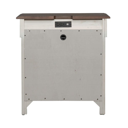 3 Drawer Night Stand w/ Charging Station -