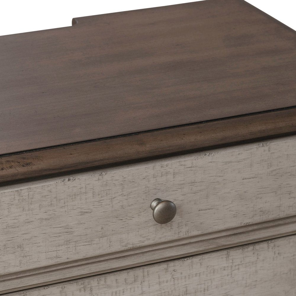 3 Drawer Night Stand w/ Charging Station -