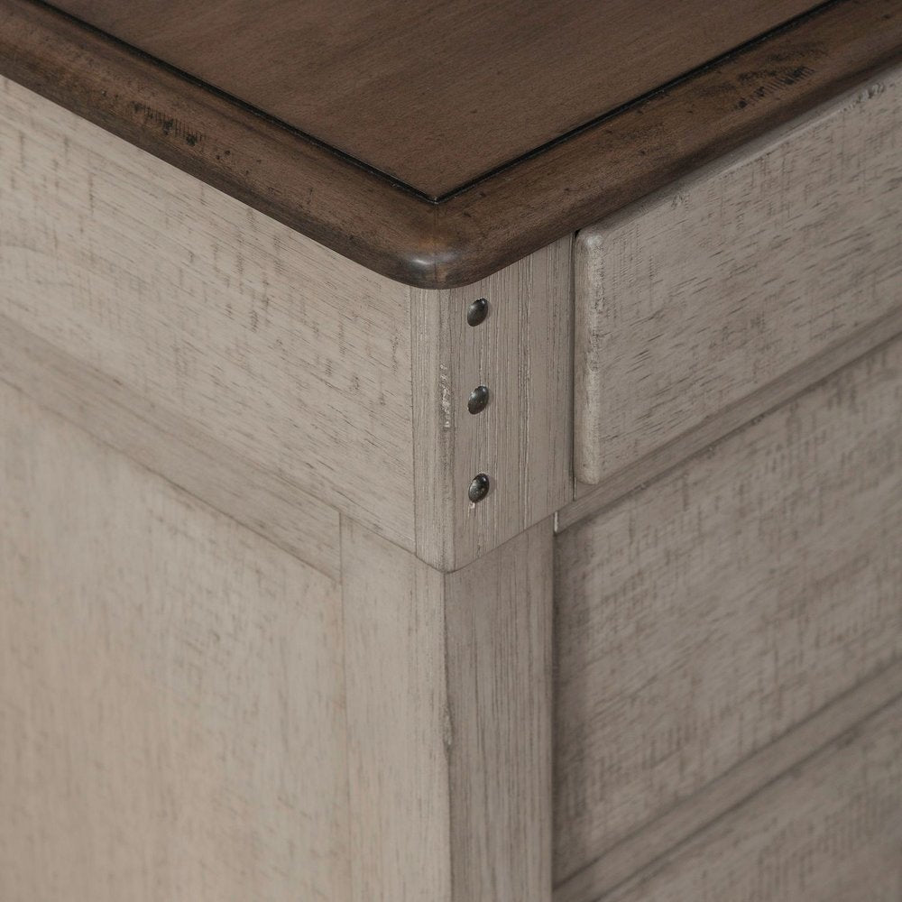 3 Drawer Night Stand w/ Charging Station -