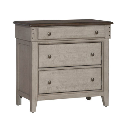 3 Drawer Bedside Chest w/ Charging Station -