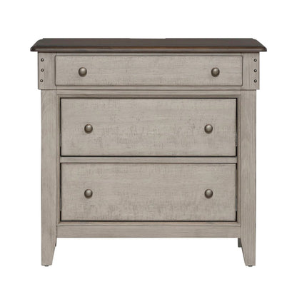 3 Drawer Bedside Chest w/ Charging Station -