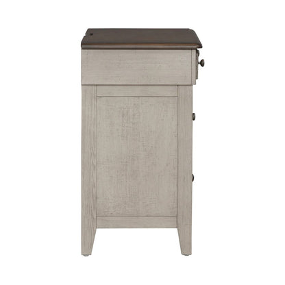 3 Drawer Bedside Chest w/ Charging Station -