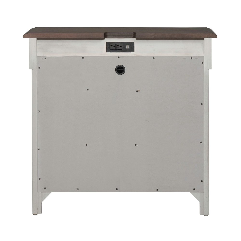 3 Drawer Bedside Chest w/ Charging Station -