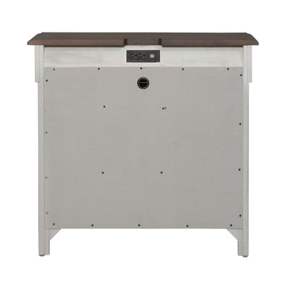 3 Drawer Bedside Chest w/ Charging Station -