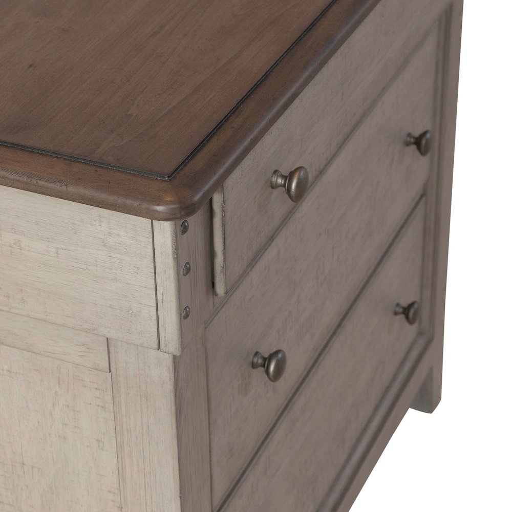 3 Drawer Bedside Chest w/ Charging Station -