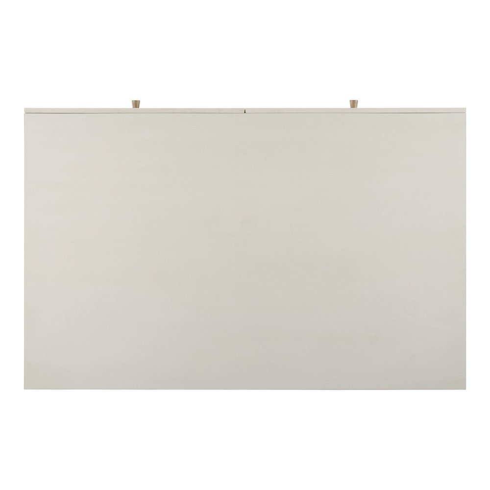Berkley Rectangular Drawer Cocktail Table - Linen & Khaki Wood Accents