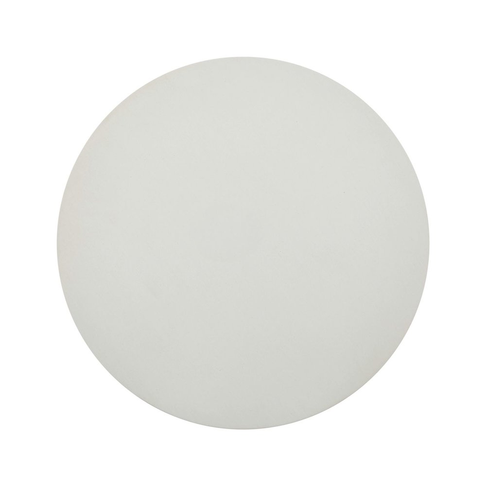 Berkley Round Chairside Table - Linen & Khaki Wood Accents