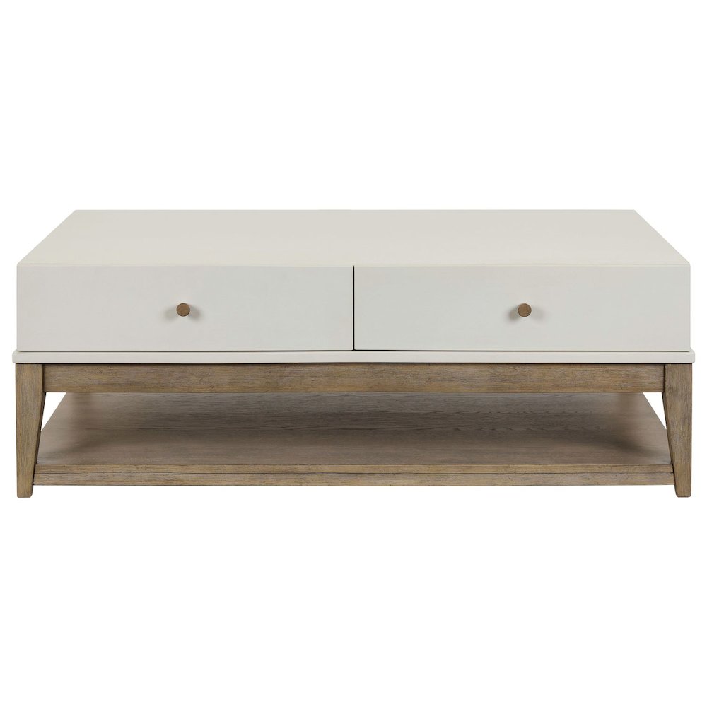 Berkley 3 Piece Table Set - Rectangular Cocktail, 2 End Tables, Linen & Khaki