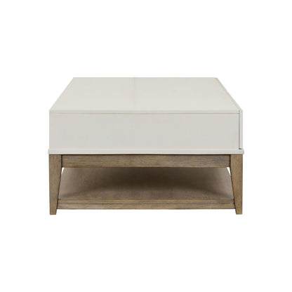 Berkley 3 Piece Table Set - Rectangular Cocktail, 2 End Tables, Linen & Khaki