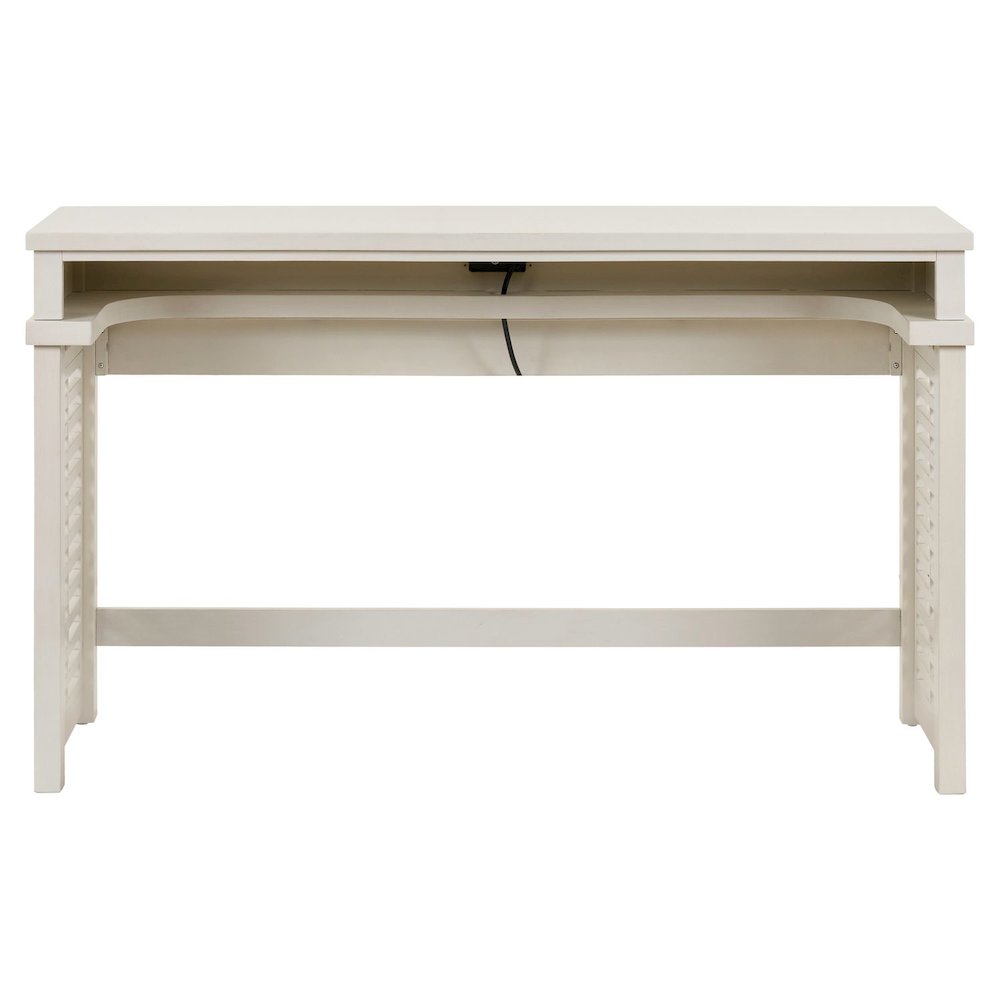 Berkley Alt 3 Piece Console Set - Bar Table, 2 Stools, Linen & Khaki