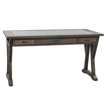 Stone Brook Complete 3 Piece Desk in Rustic Saddle