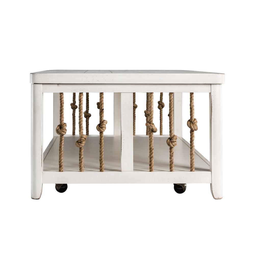 Dockside Cocktail Table in White