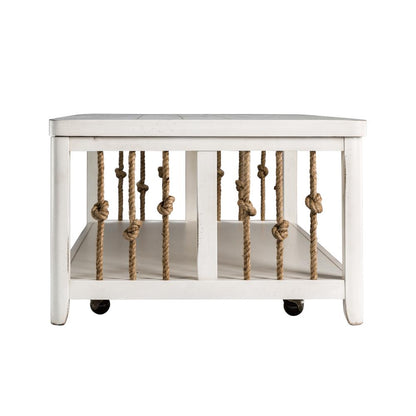 Dockside Cocktail Table in White