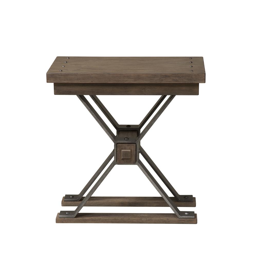 Sonoma Road Chair Side Table in Weathered Beaten Bark