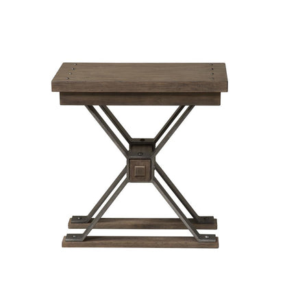 Sonoma Road Chair Side Table in Weathered Beaten Bark